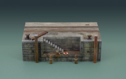 Dock mit Treppe / Kaimauer mit Treppe / Dock with Stairs - 30 cm - 1:35