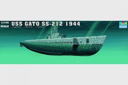 USS Gato SS-212 - Gato Class Submarine - 1944 - 1:144