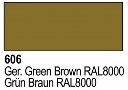 Primer German Green Brown RAL8000 Acrylic Polyurethan - 17ml