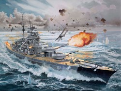 German Battleship Bismarck - 1/350