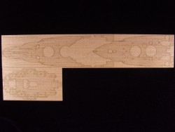 Holzdeck für 1:350 USS Arizona BB-39 - Hobby Boss 86501