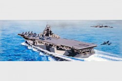 Aircraft Carrier USS Hancock CV-19 - 1:350