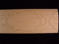 Wooden Deck for 1/350 IJN Musashi - Tamiya 78016
