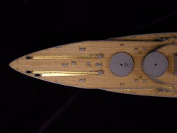 Holzdeck für 1:350 SMS Kronprinz inkl. Fotoätzteilen - ICM S.003 - 1:350
