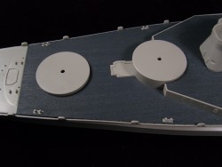 Holzdeck Blau für 1:350 USS Alabama BB-60 - Trumpeter 05307 - 1:350