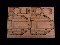 Wooden Deck for 1/350 DKM Destoyer Z-38 - Dragon 1049 - 1/350