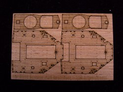 Holzdeck für 1:350 DKM Zerstörer Z-39 - Dragon 1037 - 1:350