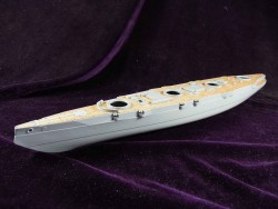 Holzdeck für 1:350 Russisches Schlachtschiff Sevastopol - Zvezda 9040 - 1:350
