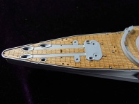 Holzdeck für 1:350 Russisches Schlachtschiff Sevastopol - Zvezda 9040 - 1:350