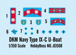DKM Type IX C U-Boat - 1/350