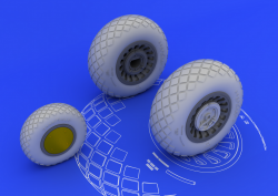 B-25 J Wheels for HK Models B-25 - 1/32