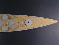 Holzdeck für 1:350 HMS Repulse - Trumpeter 05312 - 1:350