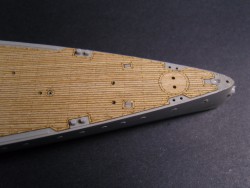 Holzdeck für 1:350 HMS Repulse - Trumpeter 05312 - 1:350