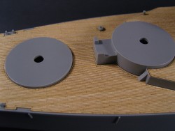 Holzdeck für 1:350 USS New Jersey BB-62 - Tamiya 78017 / 78028