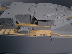 Holzdeck für 1:350 USS New Jersey BB-62 - Tamiya 78017 / 78028