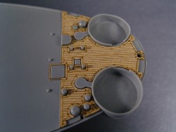 Holzdeck für 1:350 USS New Jersey BB-62 - Tamiya 78017 / 78028