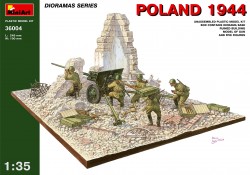 Poland 1944 - with russian Anti-Tank Gun and Figures - 1/35