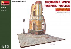 Diorama mit Hausruine - 1:35