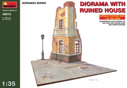 Diorama with ruined House - 1/35