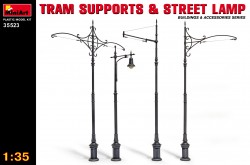 Straßenbahn Oberleitungen und Straßenlampen - 1:35