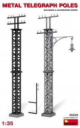 Metal Telegraph Poles - 1/35