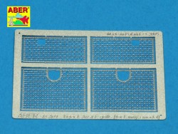 Photo-Etched Engine Grills for 1/48 Tiger I - Tamiya