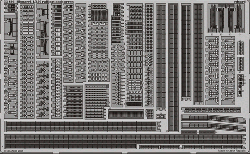 PE Railings & Turret Parts for 1/350 DKM Bismarck - Revell 05040 - 1/350