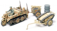 Sd.Kfz.2 Kettenkrad mit Infanterie Anhänger und Sd.Kfz. 302 Goliath - 1:48