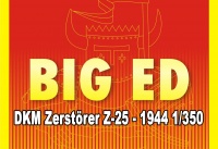 Big Ed Fotoätzteile Set für 1:350 DKM Zerstörer Z-25 - Trumpeter 05321 - 1:350