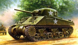 U.S. Medium Tank M4 Sherman - frühe Produktion - 1:48