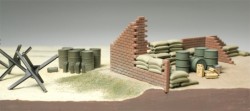 Brick Wall, Sand Bag and Barricade Set - 1/48