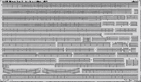 Photo-Etched Railings for Structural Parts for 1/200 DKM Bismarck  - 1/200