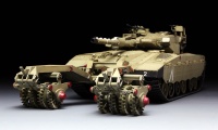 Israeli Main Battle Tank Merkava 3 BAZ with Mine Roller - 1/35