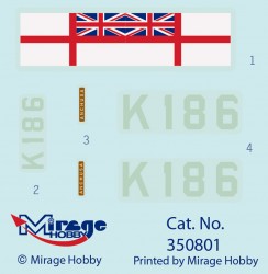 Flower Class Corvette K186 - HMS Anchusa - 1:350