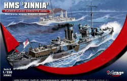 Flower Class Corvette K98 - HMS Zinnia - 1/350