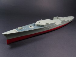 Holzdeck Blau für 1:350 USS Indianapolis CA-35 - Academy 14107 - 1:350