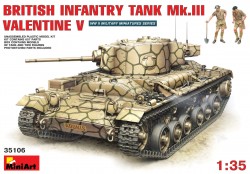 British Infantry Tank Mk. III Valentine Mk. V with Crew