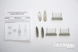 6m Cutter (2) for 1/200 DKM Bismarck - Trumpeter 03702