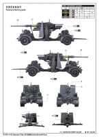 German 88mm FlaK 36 - Anti Aircraft Gun - 1/18