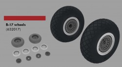 B-17G Wheels for HK-Models B-17G - 1/32 scale