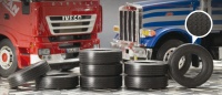 Rubber Tyres for Trucks - 8 pcs - 1/24