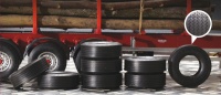 Rubber Tyres for Trailers - 8 pcs - 1/24