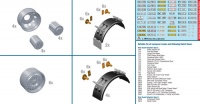 Wheels Rims and Mud Guards - 1/24