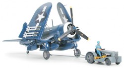 Vought F4U-1D Corsair - with Moto Tug - 1/48