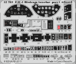 Photo-Etched Parts Interior for 1/32 F4U-1 Corsair - Tamiya 60324 - 1/32