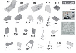 Cockpit for 1/32 Messerschmitt Bf109 G-6 - Revell 04665 - 1/32