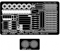 Tiger I Ausf.E - Early version - Basic set - Photo-etched parts - 1/16