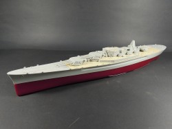 Holzdeck für 1:350 USS Massachusetts BB-59 - Trumpeter 05306 - 1:350
