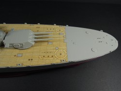 Holzdeck für 1:350 USS Massachusetts BB-59 - Trumpeter 05306 - 1:350