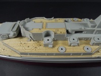 Holzdeck für 1:350 USS Massachusetts BB-59 - Trumpeter 05306 - 1:350